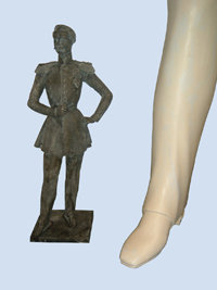 Bronzeskulpurt in Originalgröße